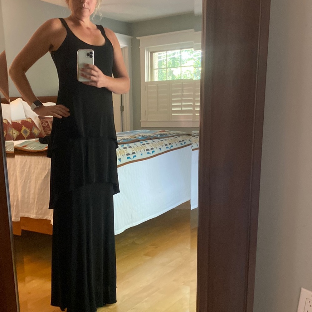 Frivole slinky tiered formal dress
